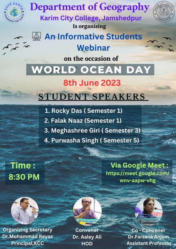 Webinar on the occasion of World Ocean Day