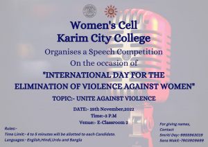 Speech Competition by Womens Cell